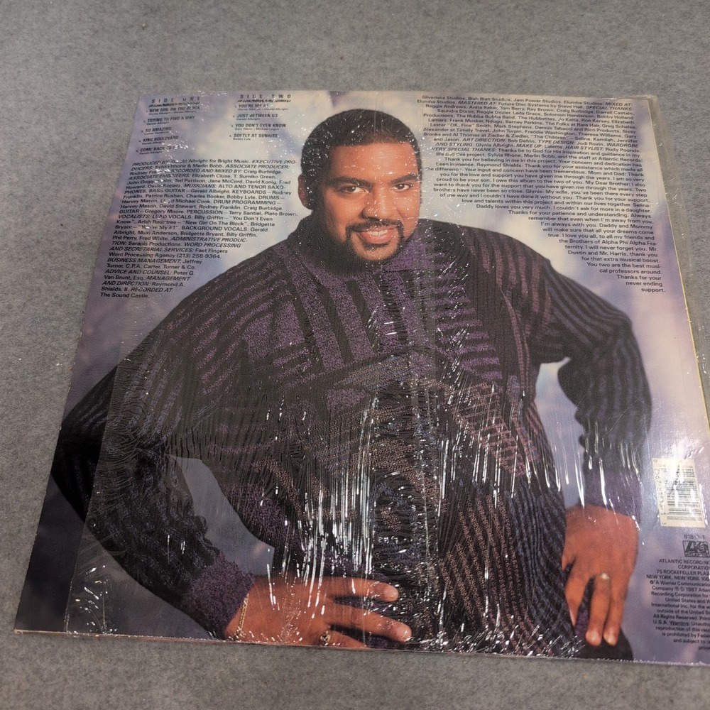 Gerald Albright Just Between Us Vinyl LP 1987 Atlantic Records 81813-1 Jazz R&B - Picture 2 of 4